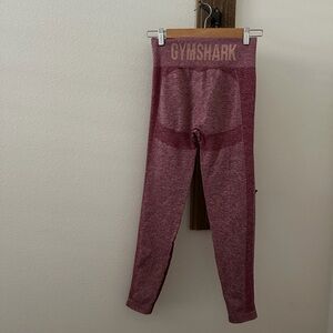 Gymshark Burgundy Leggings flex high rise